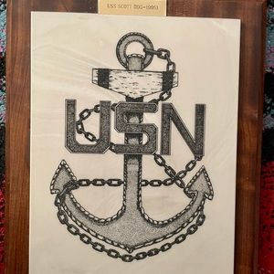 USS Scott DDG-995 Ship’s Plaque